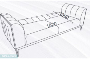 Трехместный диван-кровать Гравита (Gravita) GRAV-02 Беллона