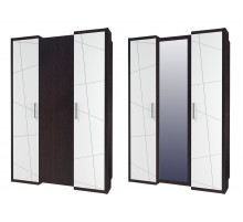 Трехдверный шкаф гардероб для одежды с зеркалом Барселона МН-115-03-220 Трехдверный шкаф гардероб для одежды с зеркалом Барселона МН-115-03-220