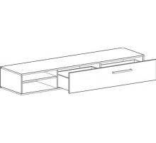 Низкая тумба под телевизор Кёльн-1750 Белый Аляска