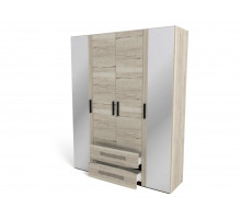 Четырехстворчатый шкаф для одежды СМ-13 Мале с зеркалом Четырехстворчатый шкаф для одежды СМ-13 Мале с зеркалом