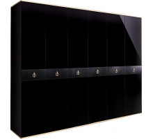 Шестистворчатый шкаф для одежды  Rimini Solo РМШ2/6 (s) (черный) Шестистворчатый шкаф для одежды  Rimini Solo РМШ2/6 (s) (черный)