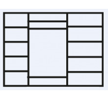 Пятистворчатый шкаф для одежды Венеция ВНШ2/5 (дуб седан)