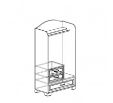 Шкаф комбинированный Флора 905 Шкаф комбинированный Флора 905